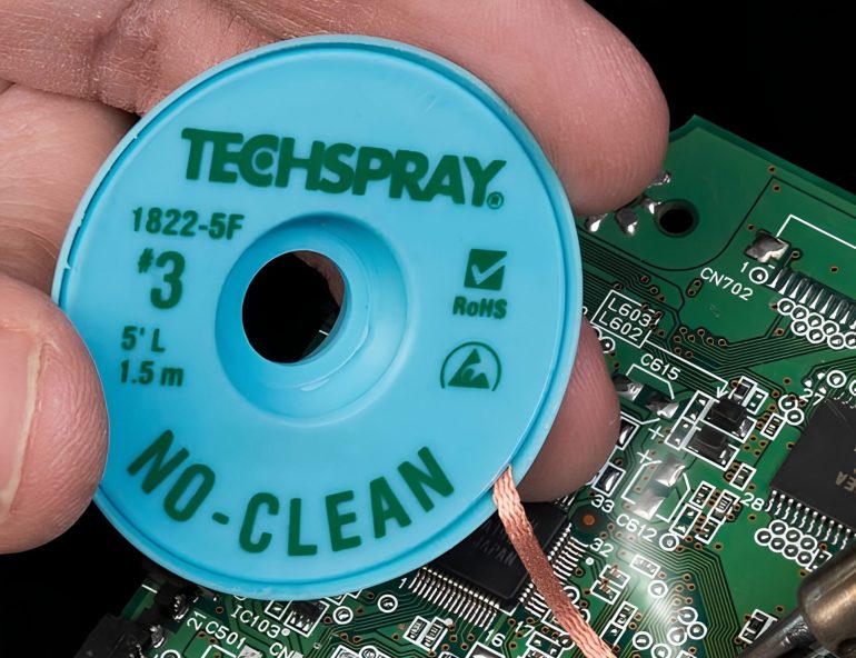 No-Clean Desoldering Braid Techspray 1814-1825